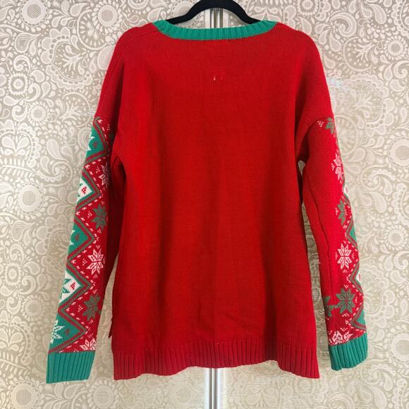 Christmas Sweater Llama Reindeer XL - Picture 6 of 6